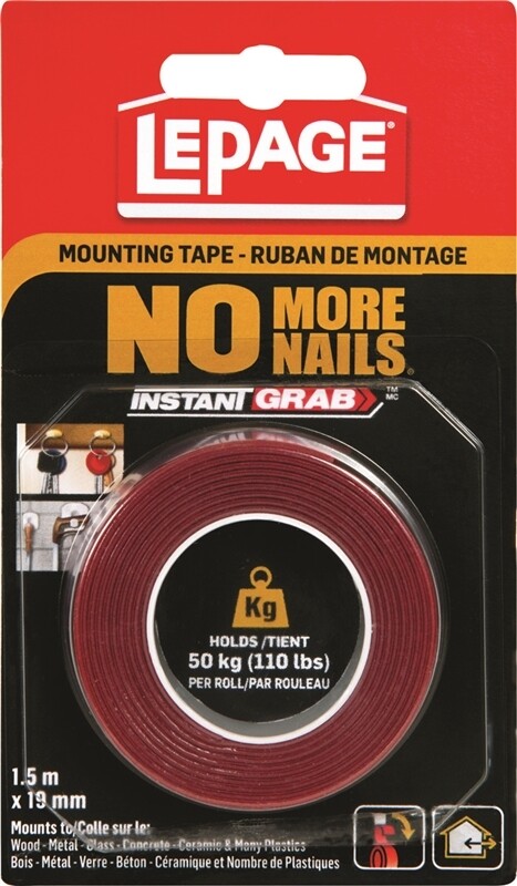 MOUNTING TAPE NO MORE NAILS CLEAR