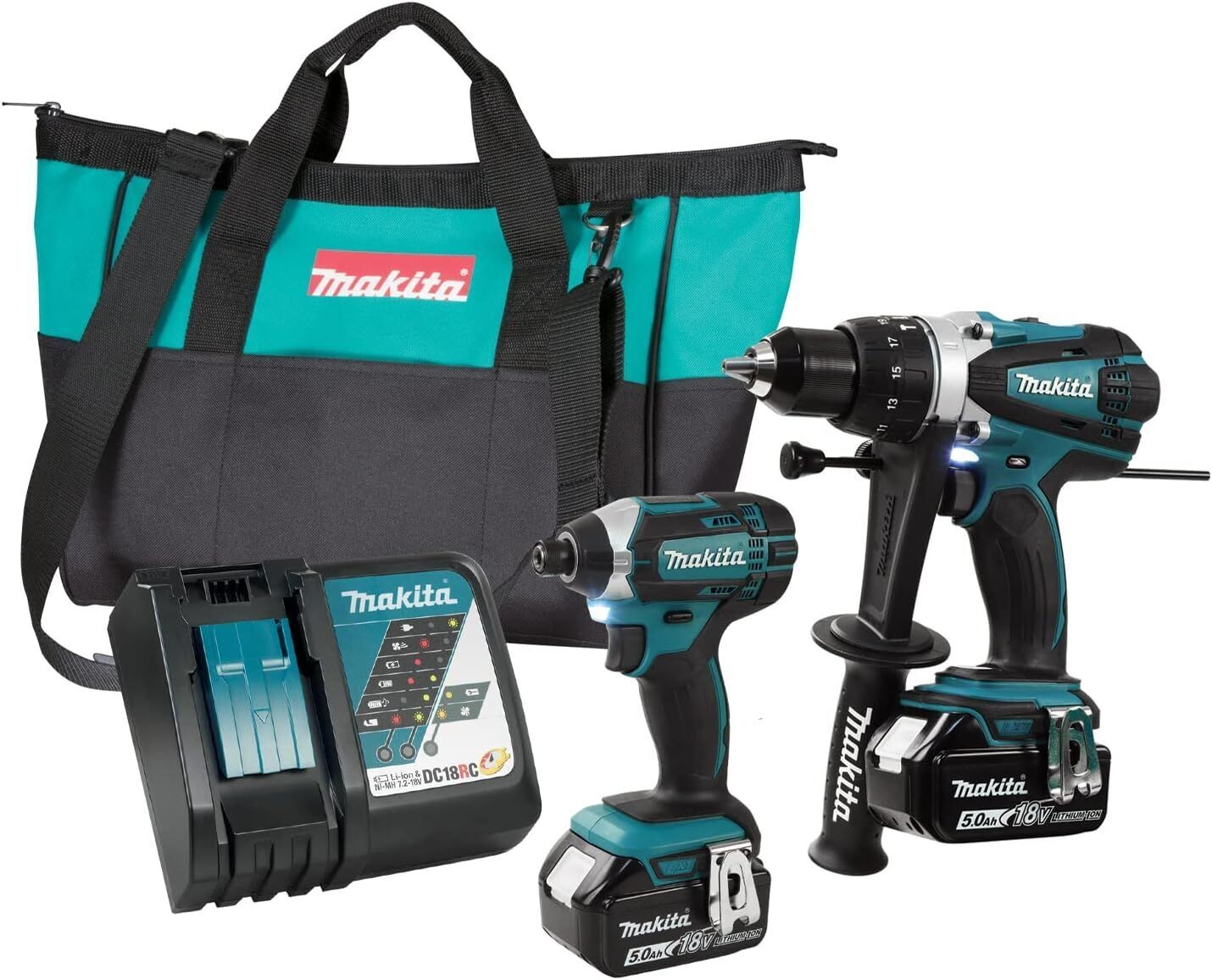 18V LXT Cordless 2 Tool Combo Kit (5.0 Ah x2)