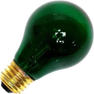 25W A19 Translucent Green125V Bulb