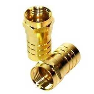 VIDEO RG6 CONNECTORS COAXIAL CRIMP CVH145