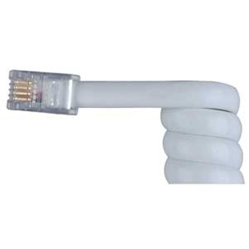 PHONE COIL CORD 25' WHITE