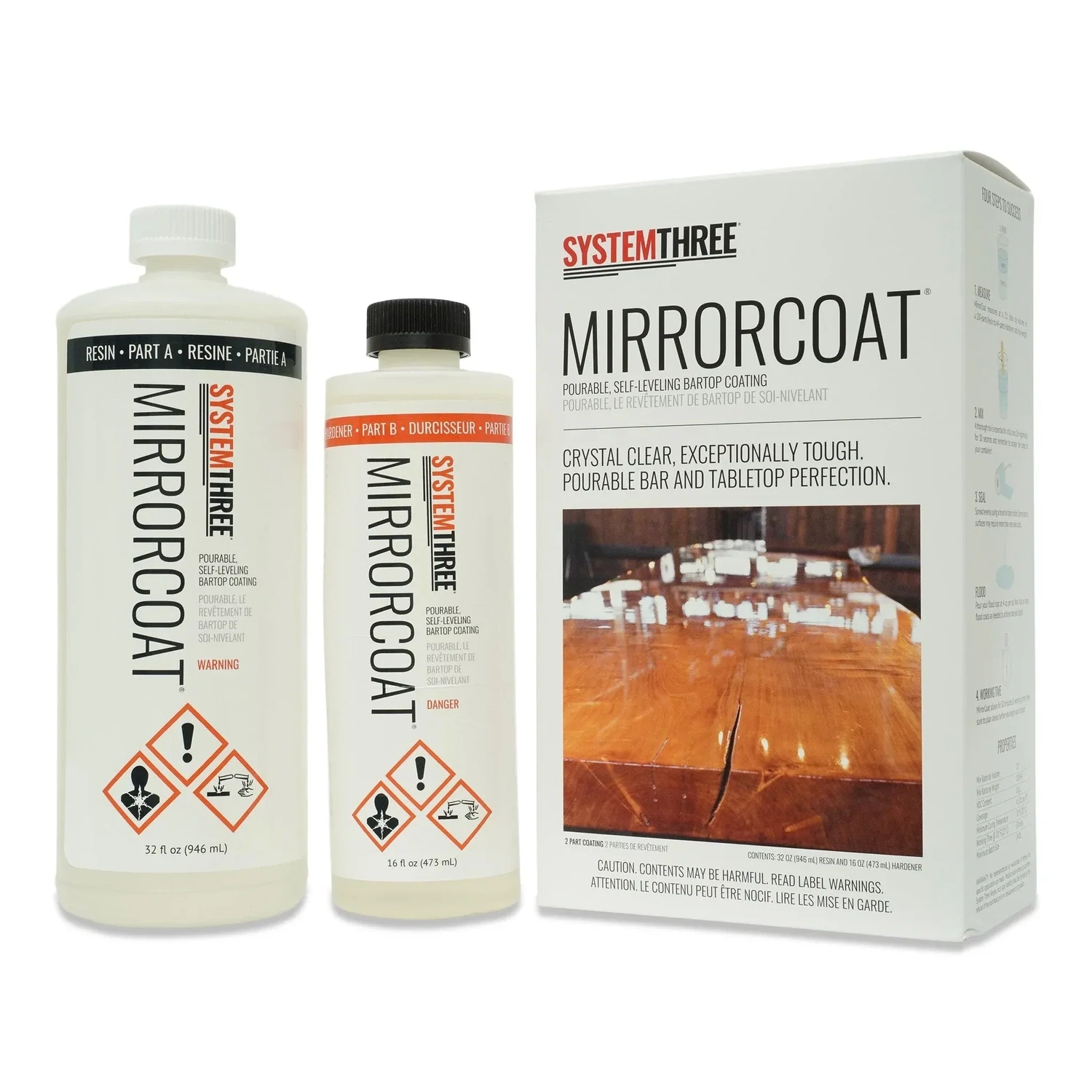 SYSTEM 3 MIRRORCOAT EPOXY KIT, 3QRT