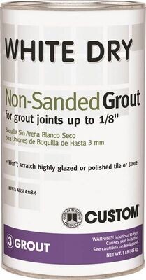 WHITE NONSANDED GROUT 1LB