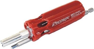 METRIC HEX SCREWDRIVER PICQUIC / RED