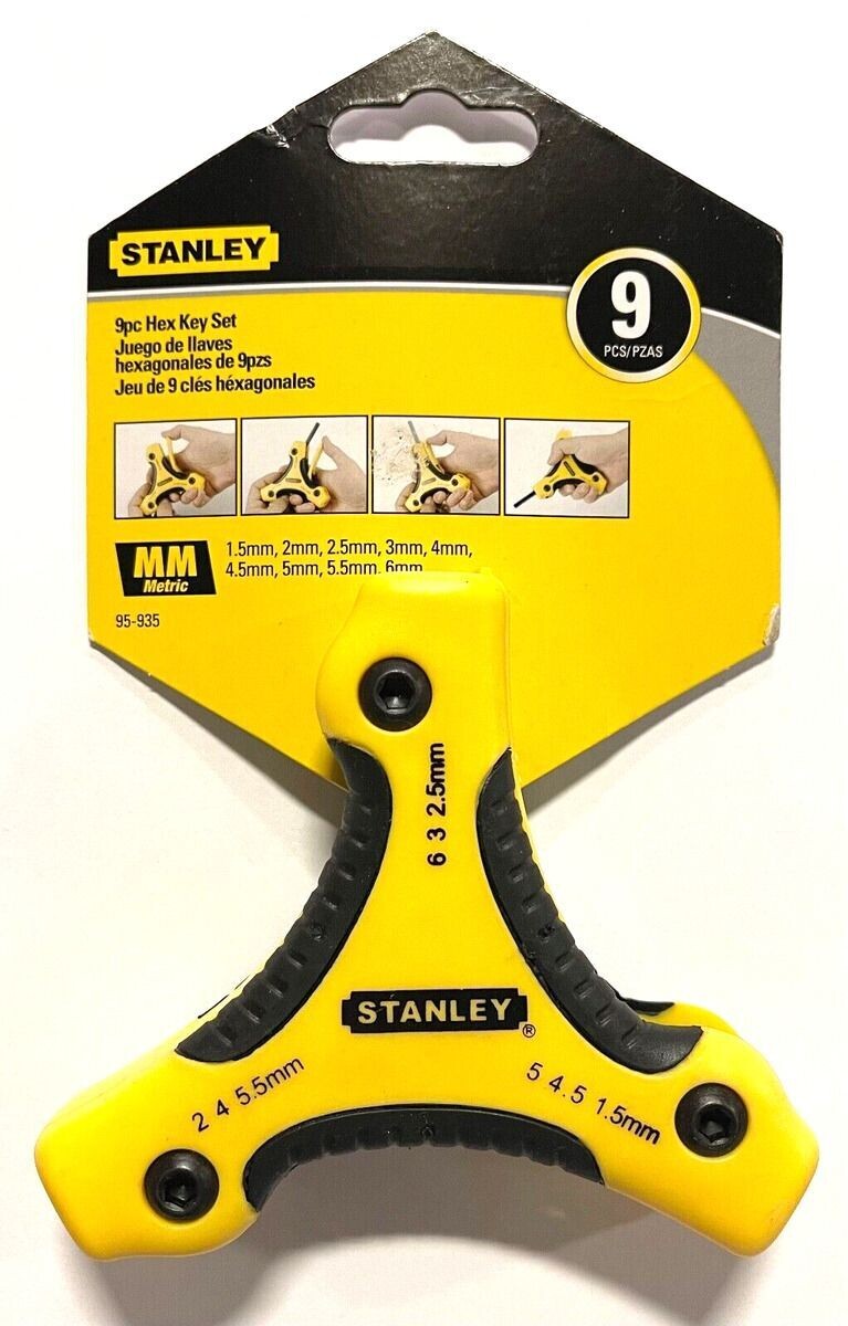 STANLEY 9PC HEX KEY SET