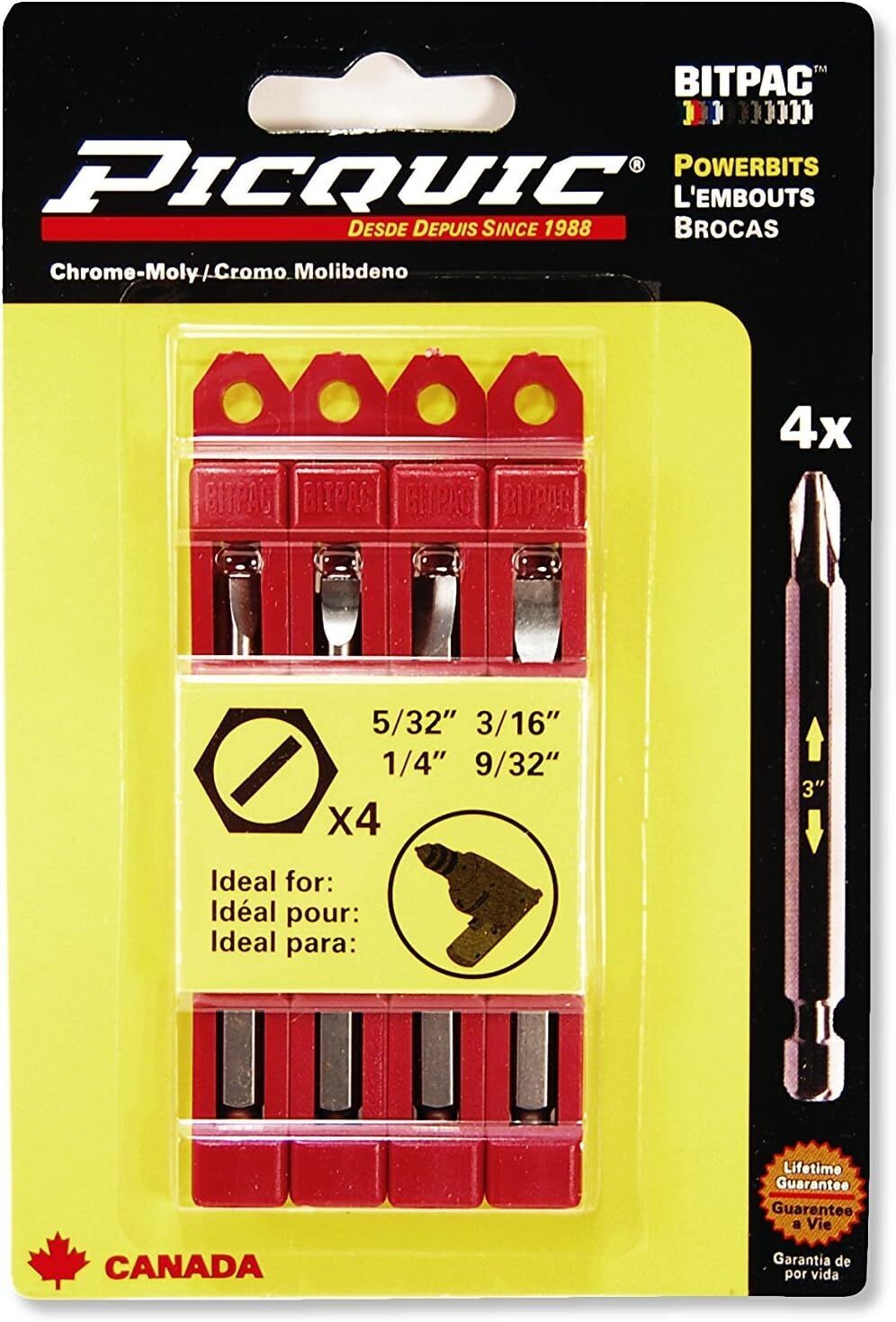 SAE SLOTTED SET 4PCS