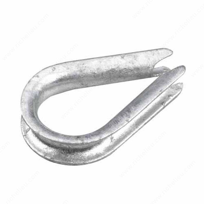 1/4" ROPE THIMBLE ZINC