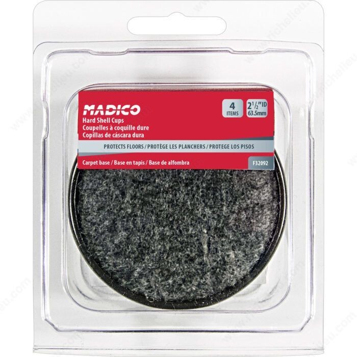 2 1/2" GREY ROUND CARPET