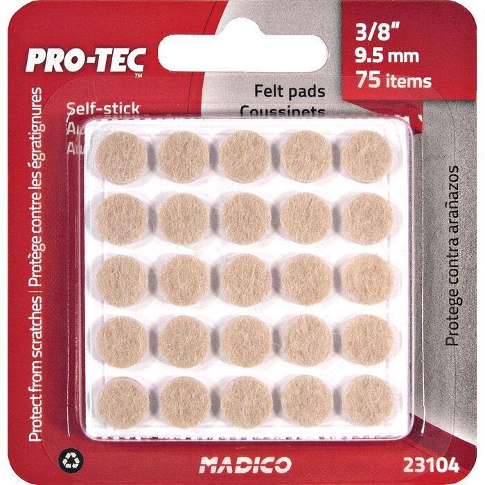 3/8" ROUND SELF STICK FELT PROTECTORS