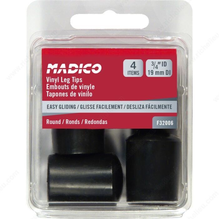 3/4" VINYL LEG TIPS