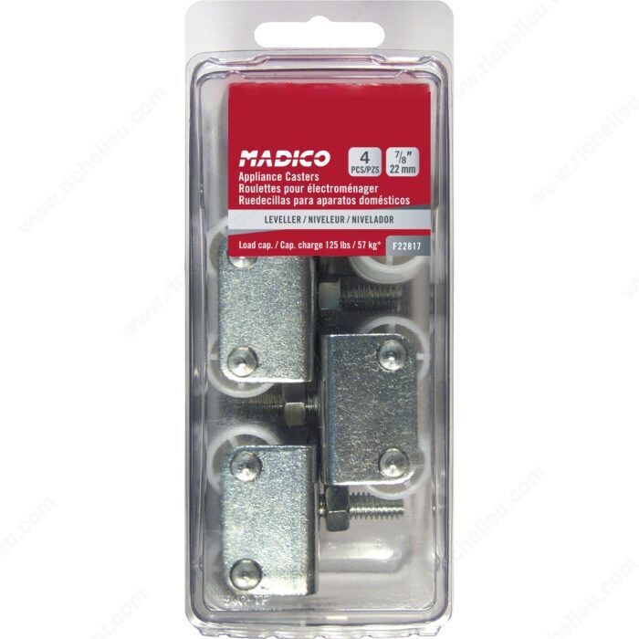 7/8" APPLIANCE CASTER 4PK