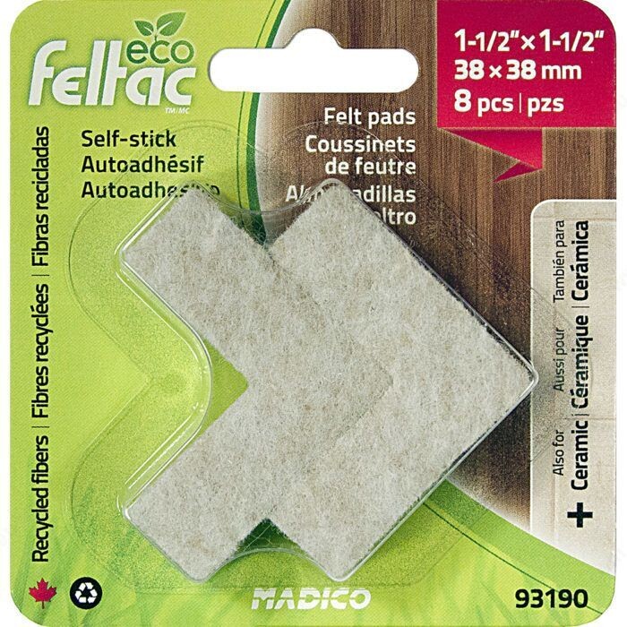 SELF-STICK VELCRO FLOOR SAVERS L-SHAPE