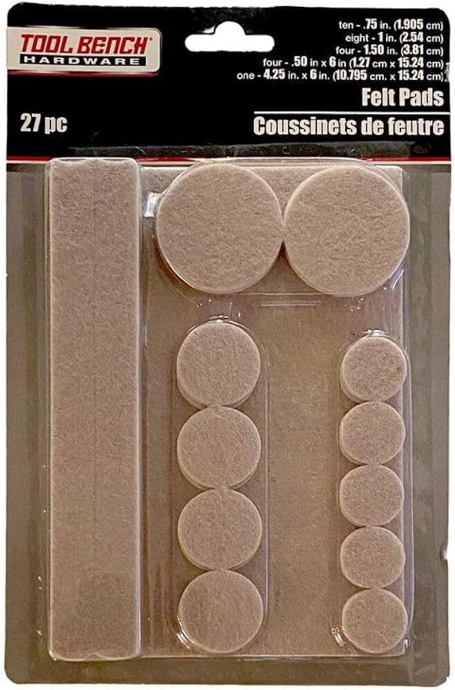 TOOL BENCH MULTIPACK FELT PADS 27PC
