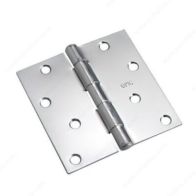 4" BUTT HINGE ZINC
