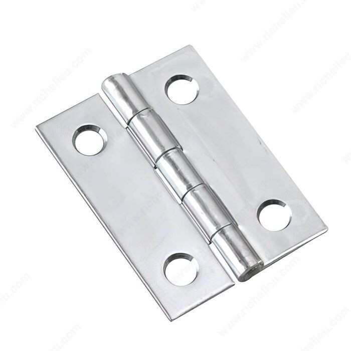 1-1/2" X 2" ZINC NARROW BUTT FIXED PIN HINGE