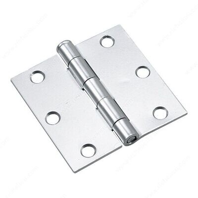 3" BUTT HINGE SQUARE STAINLESS STEEL
