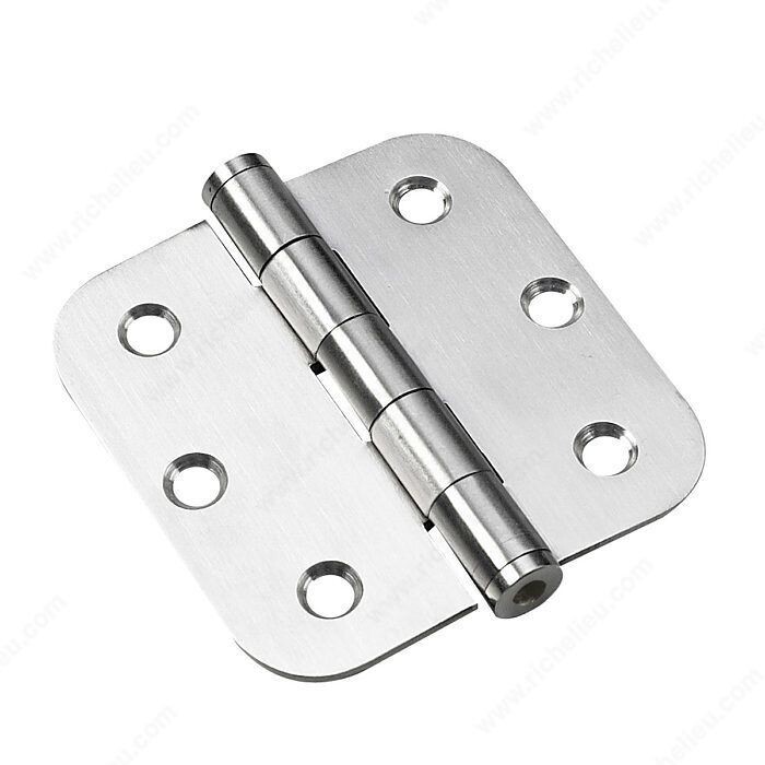 3" BUTT HINGE 5/8" RADIUS STAINLESS STEEL