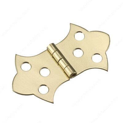 3/4" BUTTERFLY HINGES BRASS