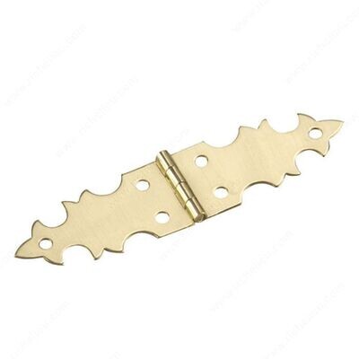 5/8" ORNAMENTAL HINGE SOLID BRASS