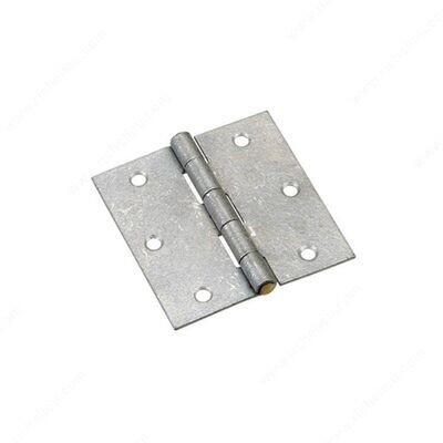 3-1/2" BUTT HINGE SQUARE GALVANIZED