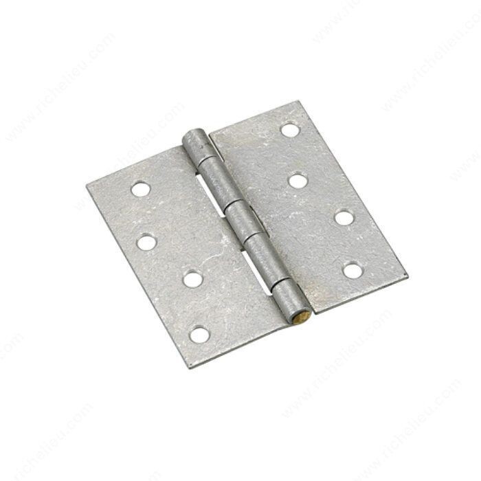4" BUTT HINGE SQUARE GALVANIZED