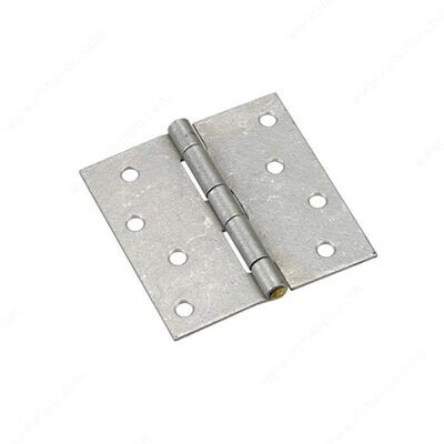 4" BUTT HINGE SQUARE GALVANIZED