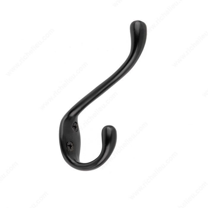 4-1/4" COAT HOOK BLACK