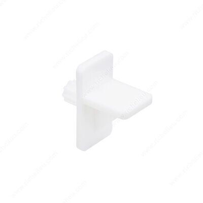 PLASTIC SHELF SUPPORT WHITE 1/4"