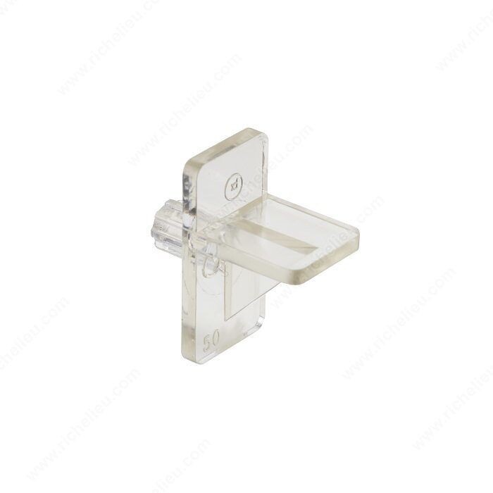 PLASTIC SHELF SUPPORT CLEAR 1/4"