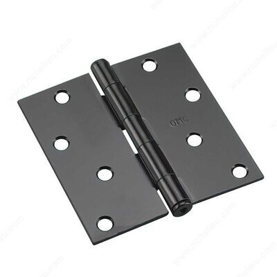 4 4" BUTT HINGE BLACK