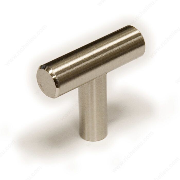 MODERN METAL KNOB BRUSHED NICKEL