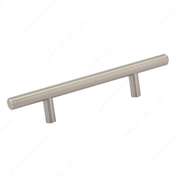 MODERN METAL PULL BRUSHED NICKEL 96MM