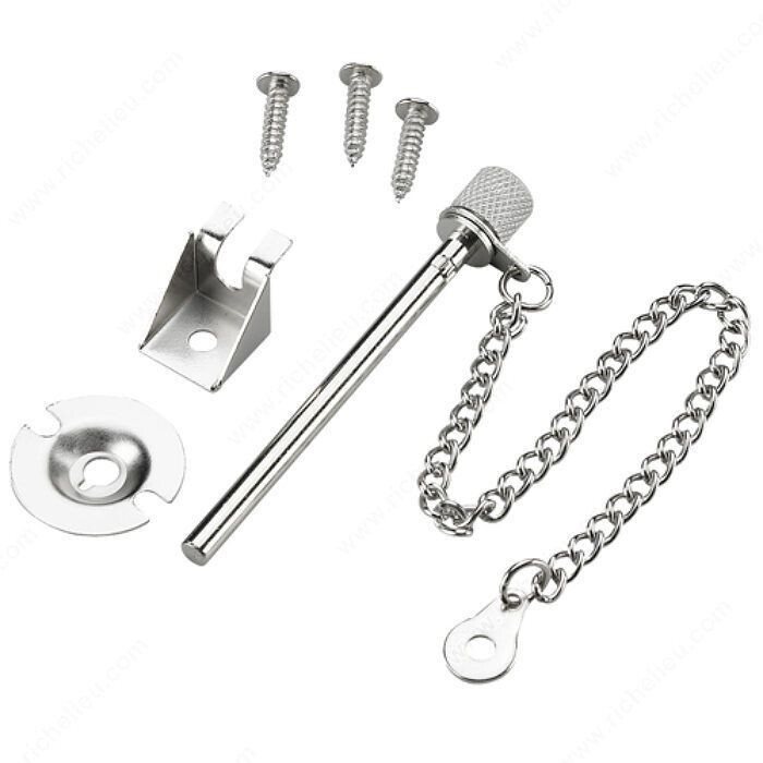 PATIO DOOR SECURITY PIN ZINC