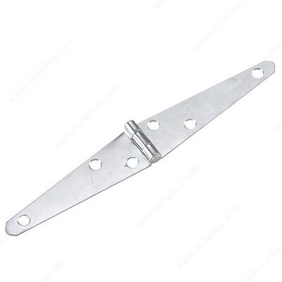 4" STRAP HINGE ZINC