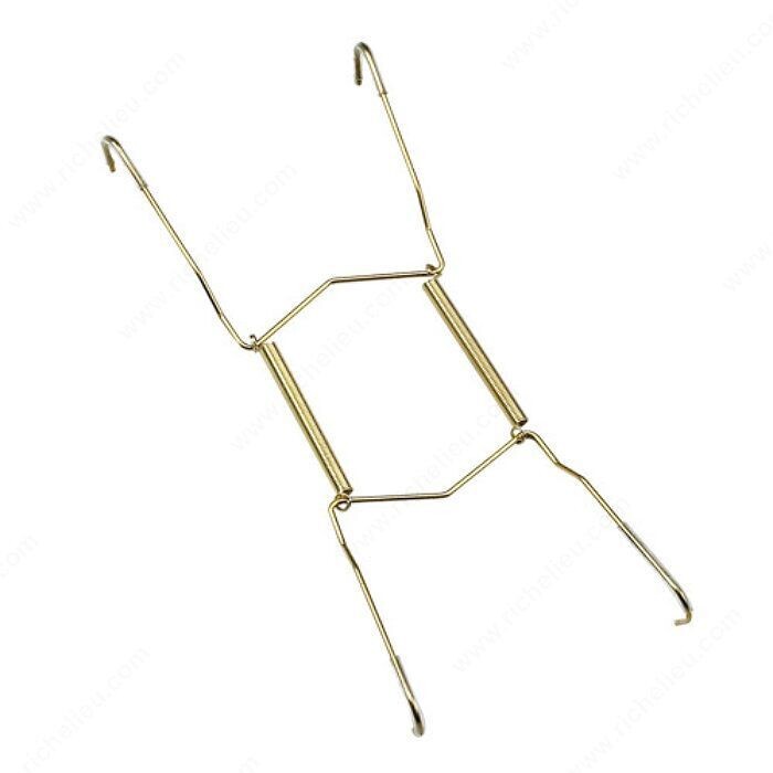 8" X 11" PLATE HANGER BRASS