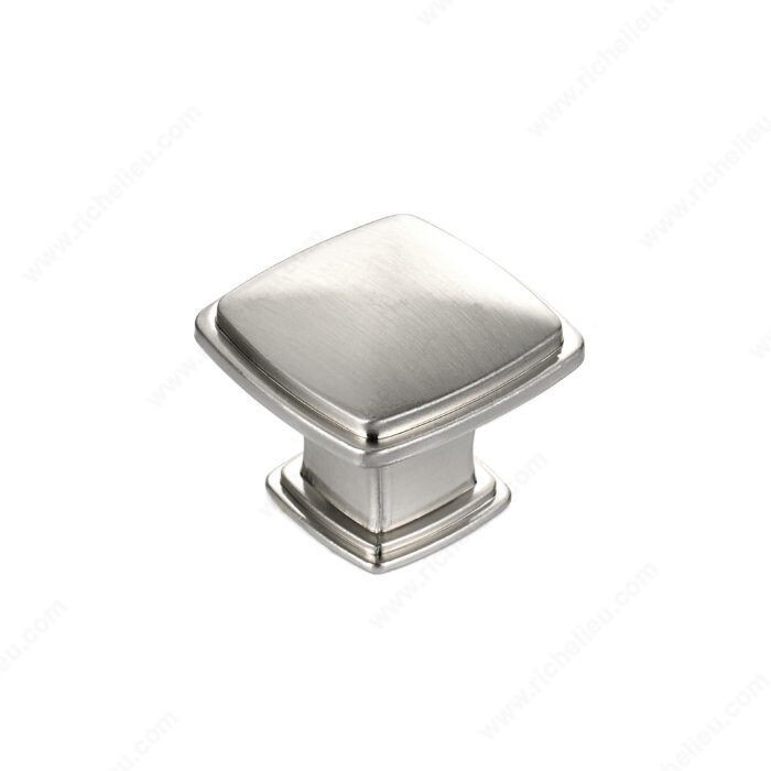 MODERN METAL KNOB BRUSHED NICKEL