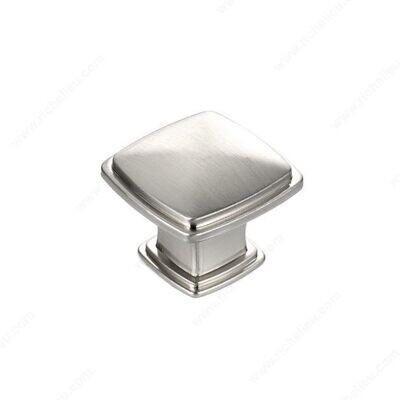 MODERN METAL KNOB BRUSHED NICKEL
