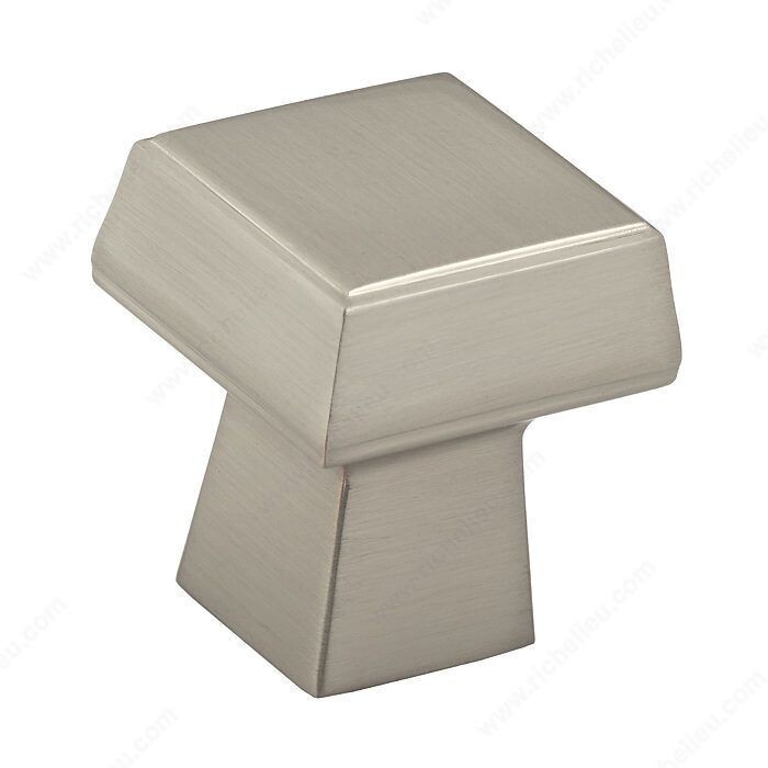 MODERN METAL KNOB BRUSHED NICKEL