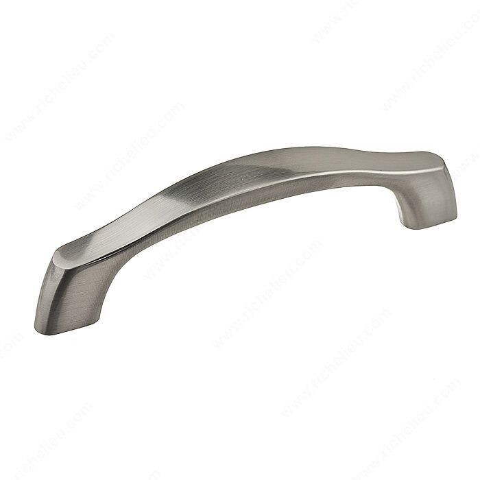 MODERN METAL PULL BRUSHED NICKEL 96MM