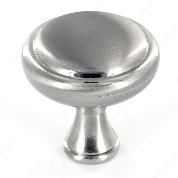 MODERN METAL KNOB BRUSHED NICKEL