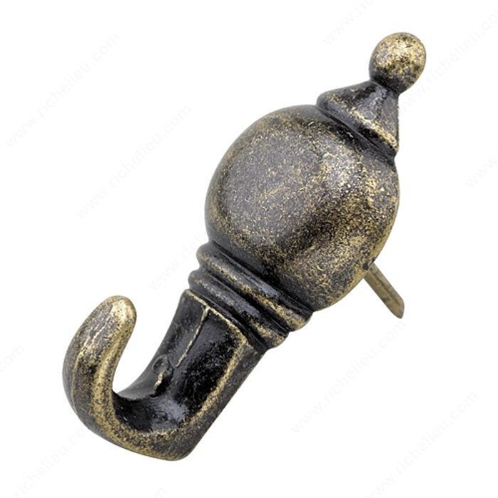 PUSH PIN HANGER ANTIQUE BRASS