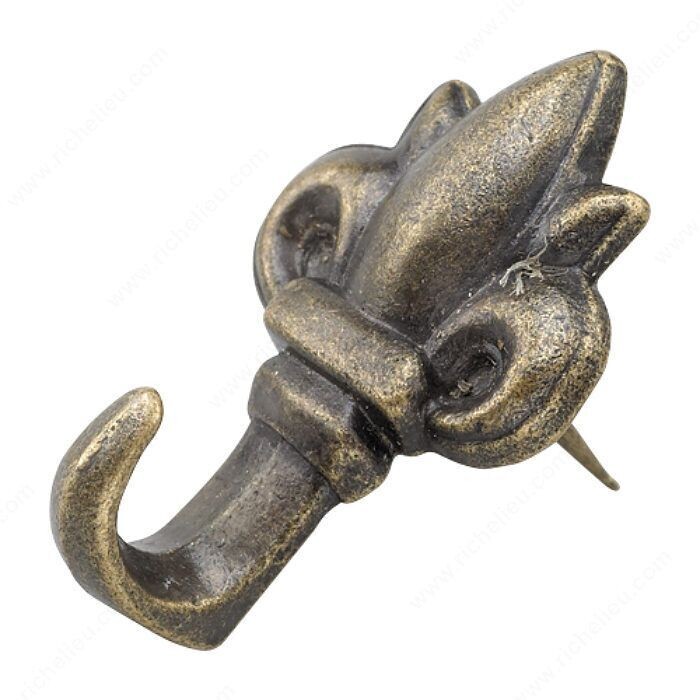PUSH PIN HANGER ANTIQUE BRASS