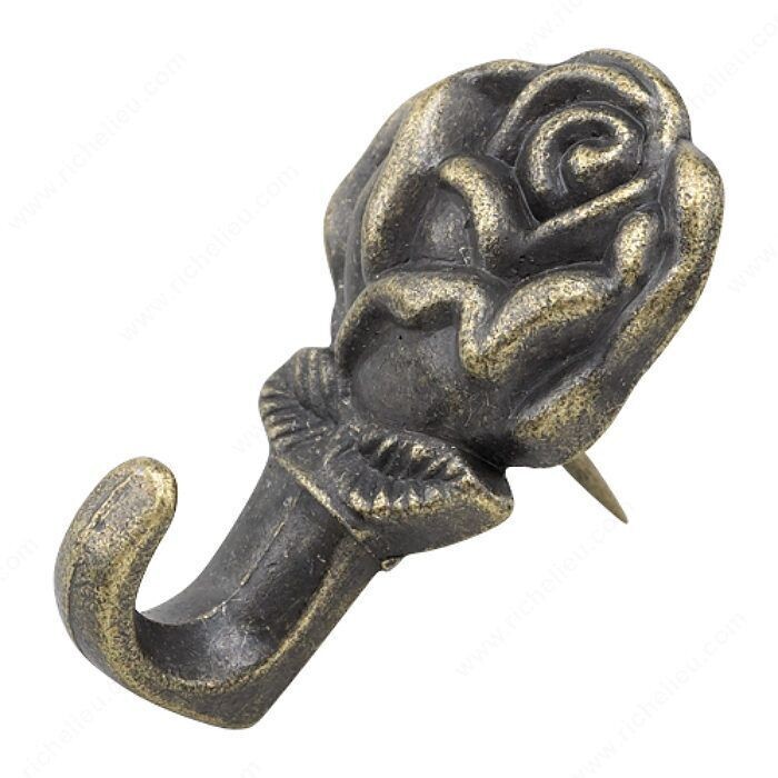PUSH PIN HANGER ANTIQUE BRASS