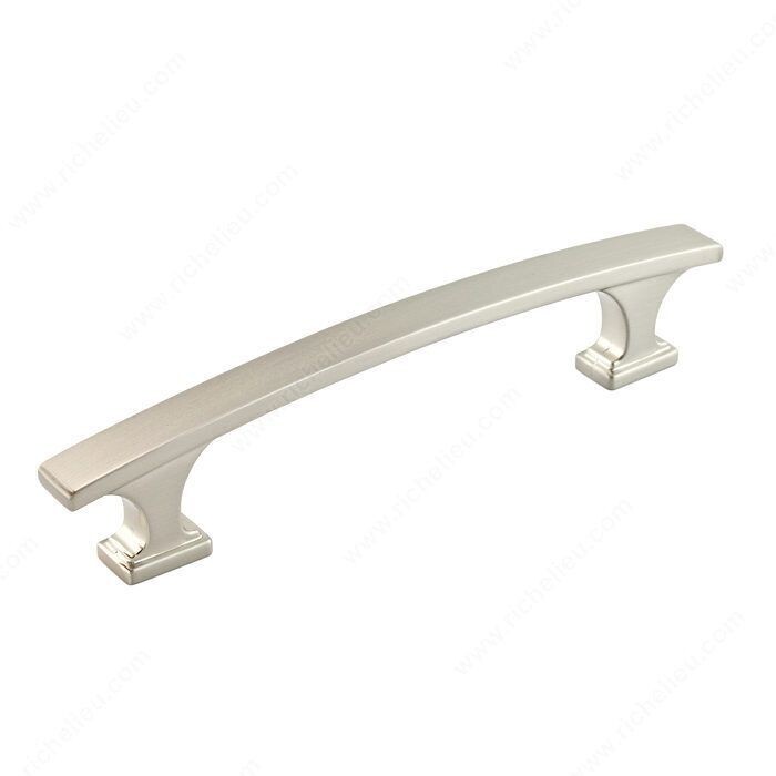 TRANSITIONAL METAL PULL BRUSHED NICKEL 96MM