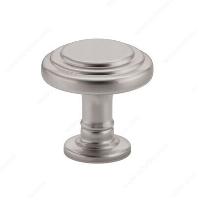 TRANSITIONAL BRUSHED NICKEL KNOB TRANSITIONAL BRUSHED NICKEL KNOB