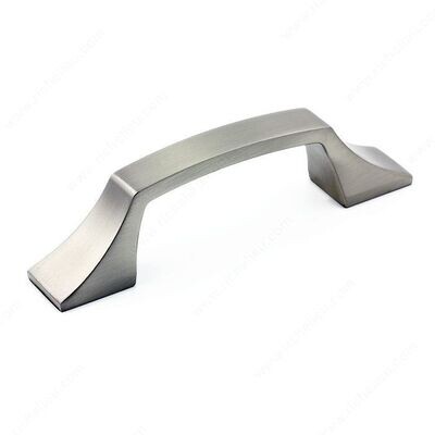 TRANSITIONAL METAL PULL BRUSHED NICKEL 96MM TRANSITIONAL METAL PULL BRUSHED NICKEL 96MM