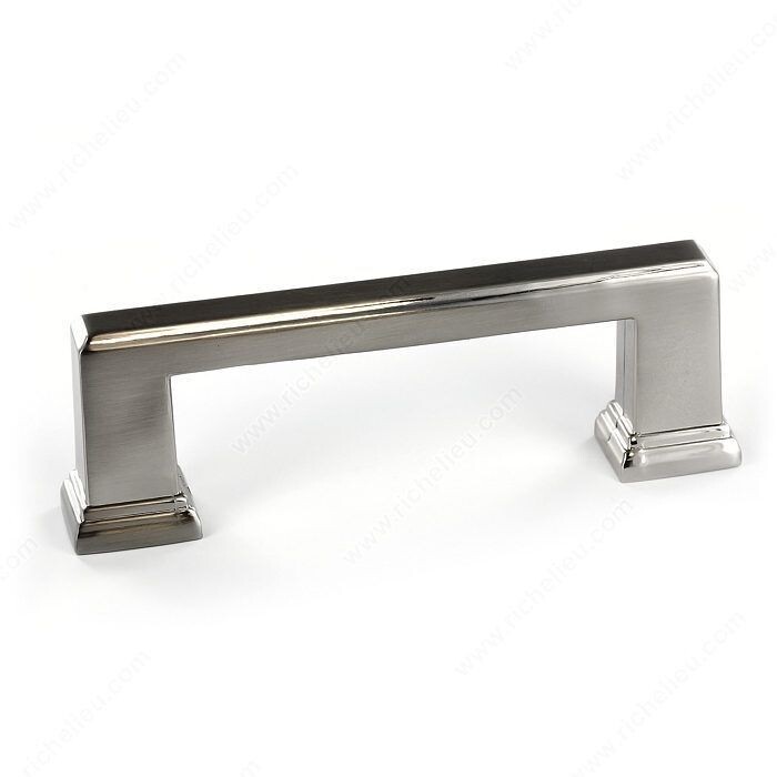 TRANSITIONAL METAL PULL BRUSHED NICKEL 96MM
