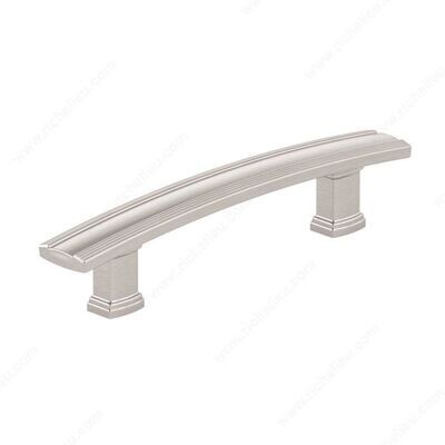 TRANSITIONAL METAL PULL BRUSHED NICKEL 96MM