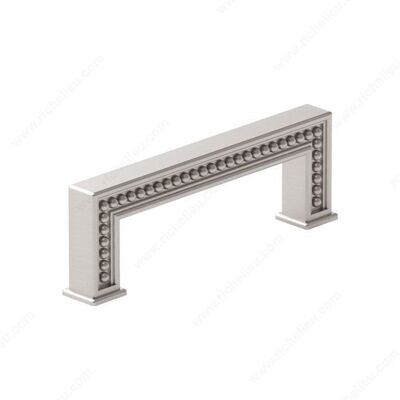 TRANSITIONAL METAL PULL BRUSHED NICKEL 96MM