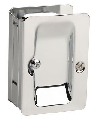 PASSAGE POLISHED CHROME SLIDING DOOR LOCK
